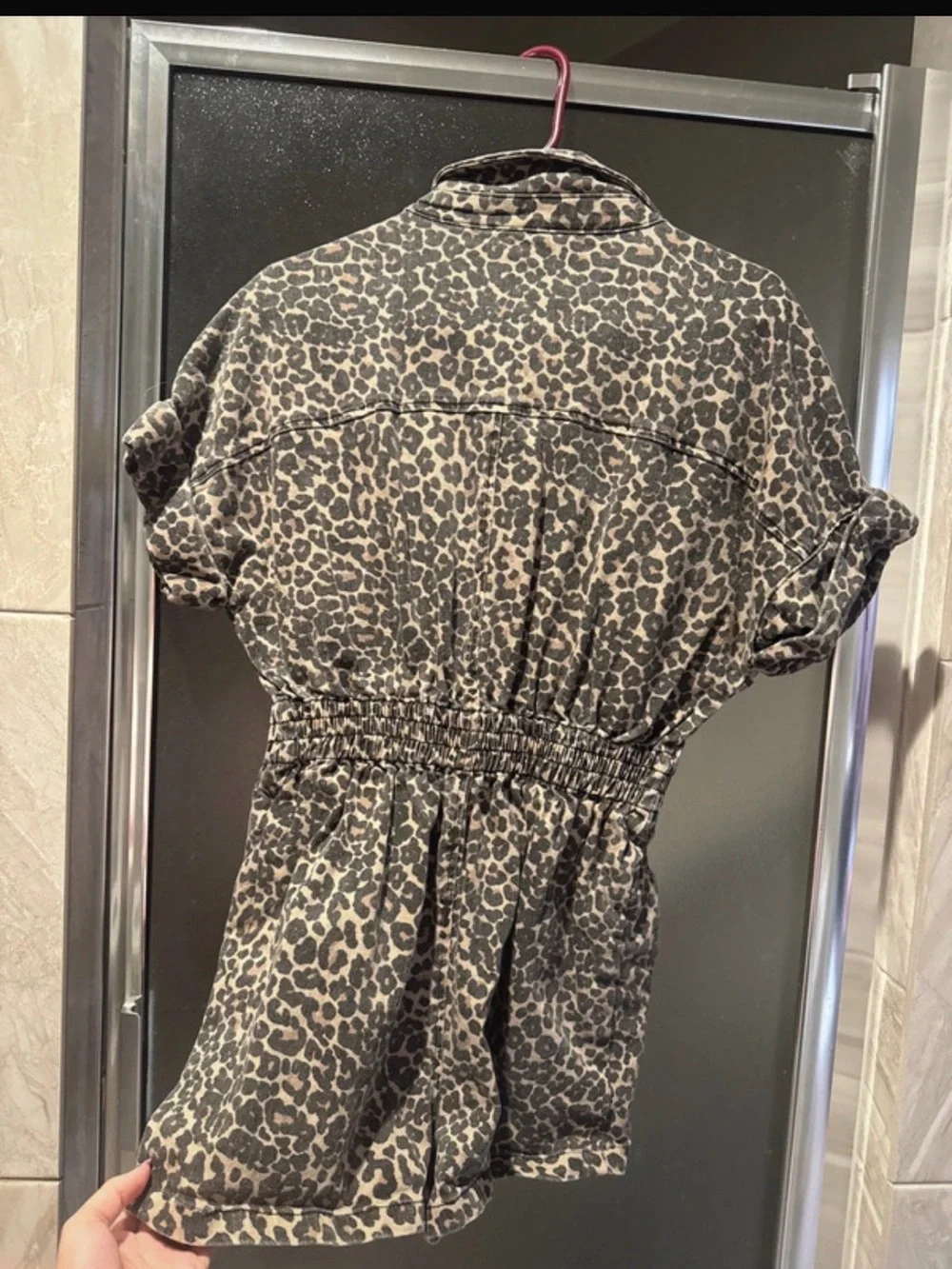 Miou Muse Leopard Print Jacket - Taupe & Black